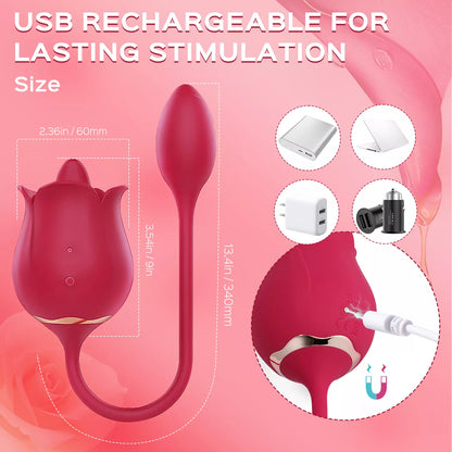 The Rose Toy Clit Licker &amp; Vibrating Egg